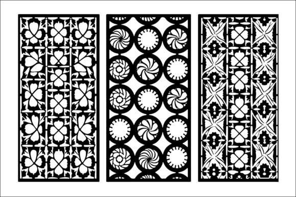 Download Geometric Laser Cut Panel Design Set - Laser cut Collection