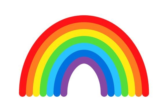 Download Cartoon Rainbow Vector. Rainbows, Stars - Vector Collection