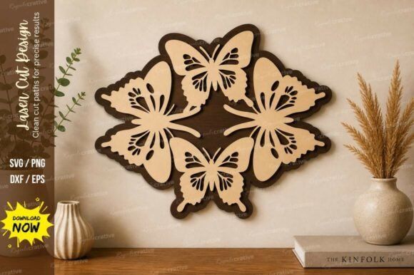 Download Butterfly Floral Decor Laser Cut Svg - Laser cut Collection