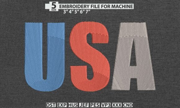 Download USA Embroidery Pattern DST PES Designs - Premium Bundle