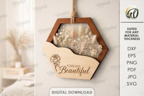 Download Mother's Day Floral Decor Laser Cut - Laser cut Collection