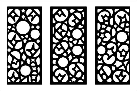 Download Geometric Laser Cut Panel Design Set - Laser cut Collection