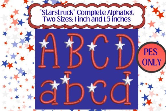 Download Star Struck Embroidered Alphabet-PES - Premium Bundle