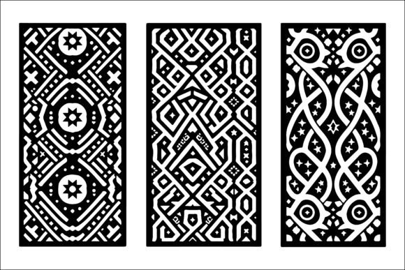 Download Geometric Laser Cut Panel Design Set - Laser cut Collection
