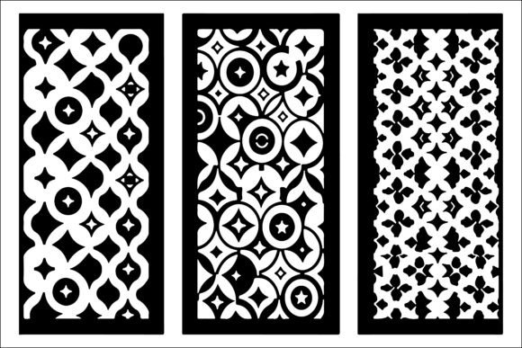 Download Geometric Laser Cut Panel Design Set - Laser cut Collection