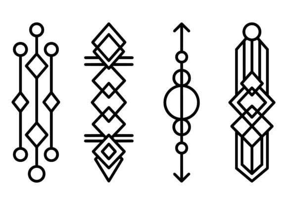 Download Minimal Geometric Ornament Vector Set - Vector Collection