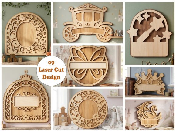 Download Fairytale Nursery Name Sign Laser Cut - Laser cut Collection