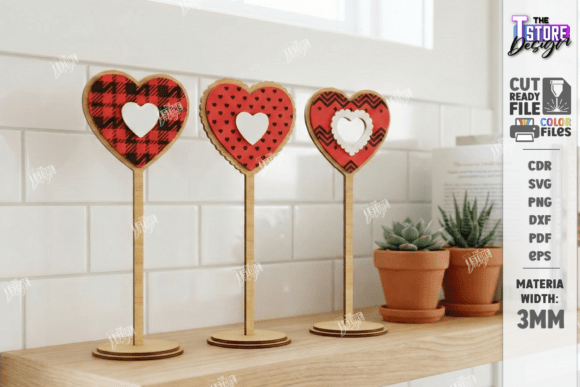 Download Love Table Decor Stand Laser Cut Kit SVG - Laser cut Collection
