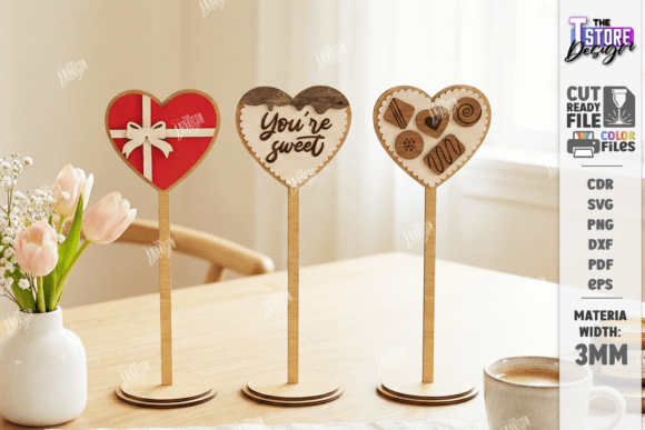 Download Love Table Decor Stand Laser Cut Kit SVG - Laser cut Collection