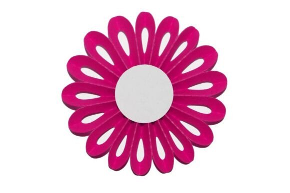 Download 3D Rosette Pleated Flower Paper Decor - Paper decor Collection