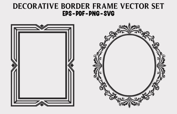 Download Decorative Floral Frames SVG Vector Free - Vector Collection