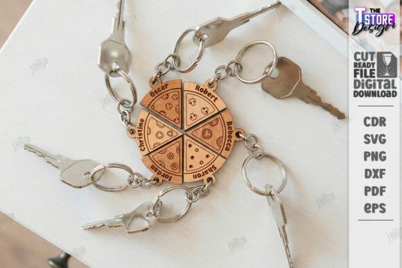 Download Family Name Keychains Laser Cut Kit |CNC - Laser cut Collection
