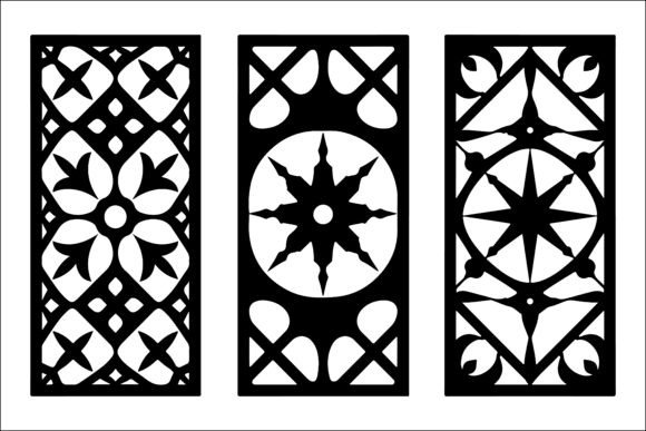 Download Geometric Laser Cut Panel Design Set - Laser cut Collection