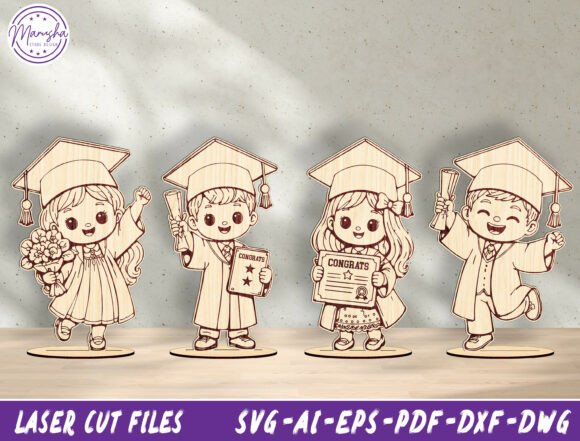 Download Graduation Kids Laser Cut SVG Bundle - Laser cut Collection