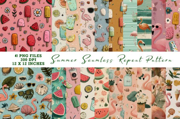 Download Summer Seamless Repeat Pattern - Seamless repeat Collection