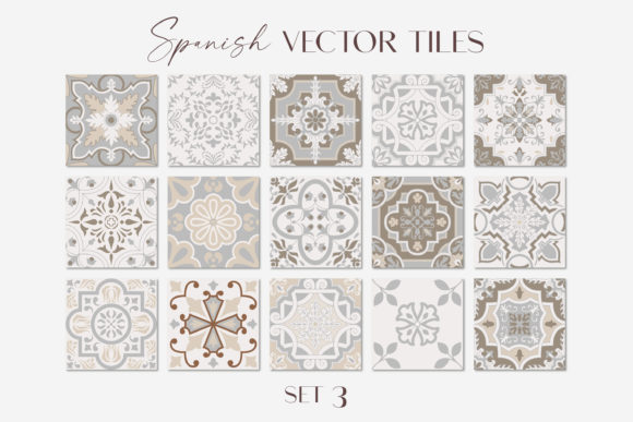 Download Spanish Tiles - Vector Set 3 - Vector Collection