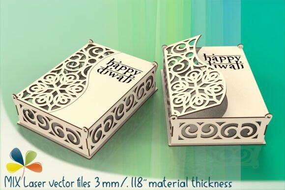 Download Laser Cut Design Happy Diwali Box SVG - Laser cut Collection