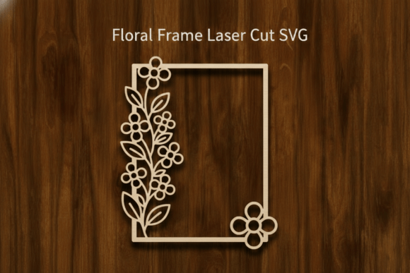 Download Floral Frame Laser Cut SVG - Laser cut Collection