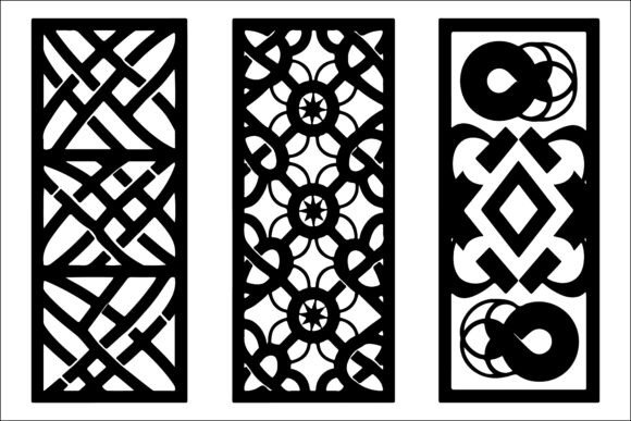 Download Geometric Laser Cut Panel Design Set - Laser cut Collection