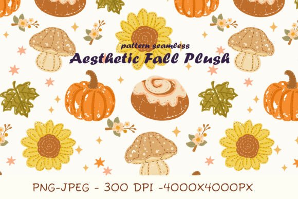 Download Cozy Fall Plush Pattern Seamless Repeat - Seamless repeat Collection