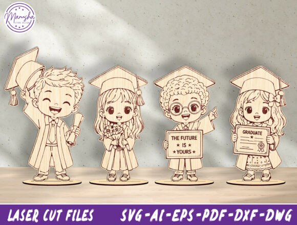 Download Graduation Kids Laser Cut SVG Bundle - Laser cut Collection